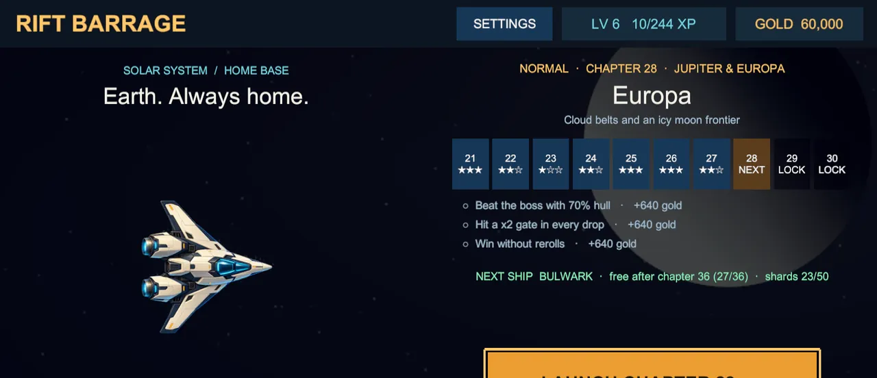 The hangar with the fleet and upgrades